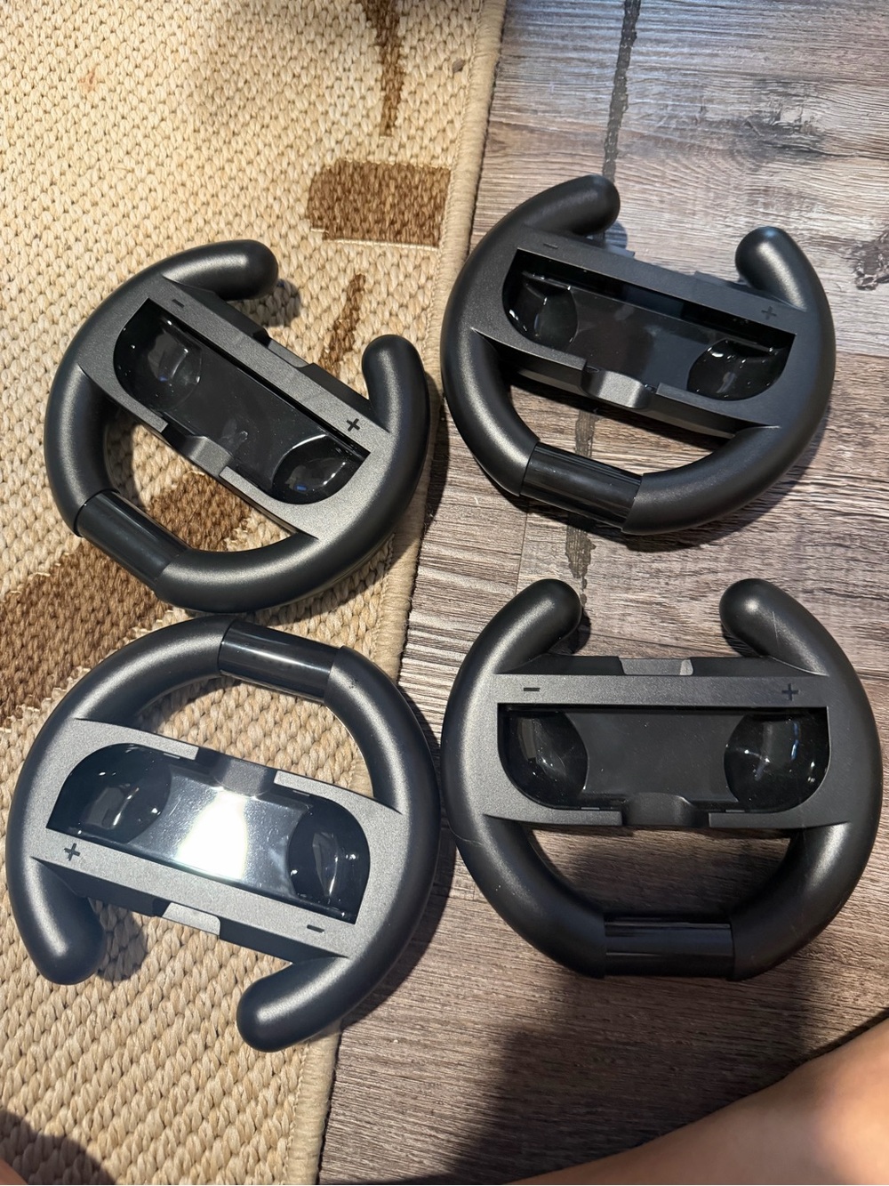 Universal Black VR Controller Steering Wheel Grips (Set of 4)